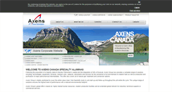 Desktop Screenshot of canada.axens.net