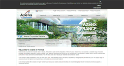 Desktop Screenshot of france.axens.net
